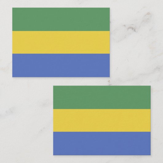 Carte De Correspondance Drapeau Gabon (Devant / Derrière)