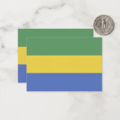 Carte De Correspondance Drapeau Gabon (Devant/Arrière en situation)