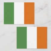 Carte De Correspondance Drapeau irlandais (Devant / Derrière)
