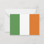 Carte De Correspondance Drapeau irlandais (Dos)
