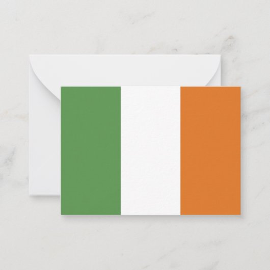 Carte De Correspondance Drapeau irlandais (Devant)