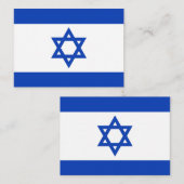 Carte De Correspondance Drapeau Israël (Devant / Derrière)