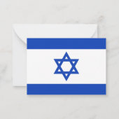 Carte De Correspondance Drapeau Israël (Dos)