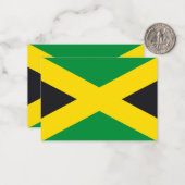 Carte De Correspondance Drapeau jamaïcain (Devant/Arrière en situation)