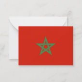 Carte De Correspondance drapeau marocain (Dos)