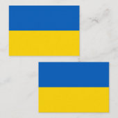 Carte De Correspondance Drapeau ukrainien (Devant / Derrière)