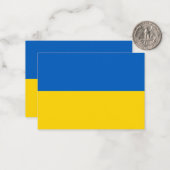 Carte De Correspondance Drapeau ukrainien (Devant/Arrière en situation)