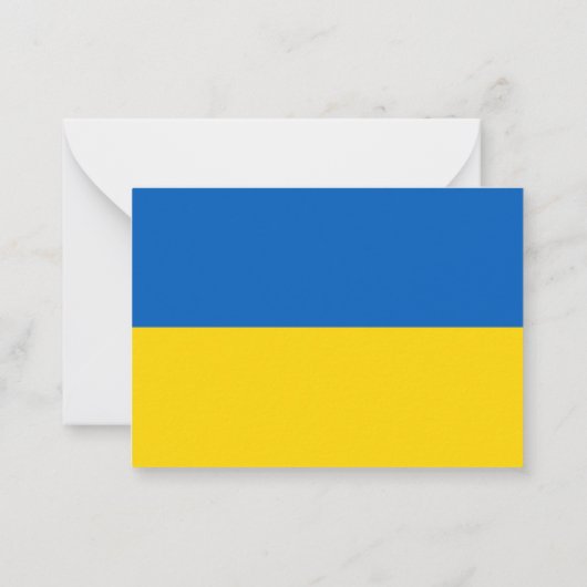 Carte De Correspondance Drapeau ukrainien (Dos)