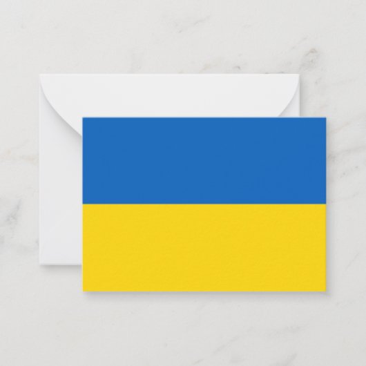 Carte De Correspondance Drapeau ukrainien (Devant)