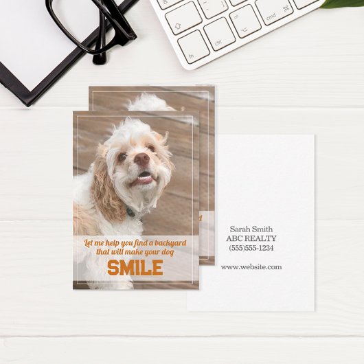 Carte De Correspondance Drôle Chien Immobilier Pop By
