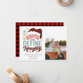 Carte De Correspondance Drôle Définir Naughty Christmas Photo (Devant/Arrière en situation)
