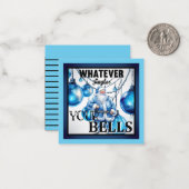 Carte De Correspondance Drôle Noël Rétro (Devant/Arrière en situation)