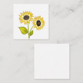 Carte De Correspondance 'Duet de tournesol' (Devant / Derrière)