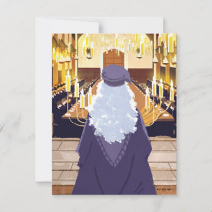 Carte De Correspondance Dumbledore Parlant dans la grande salle Hogwarts