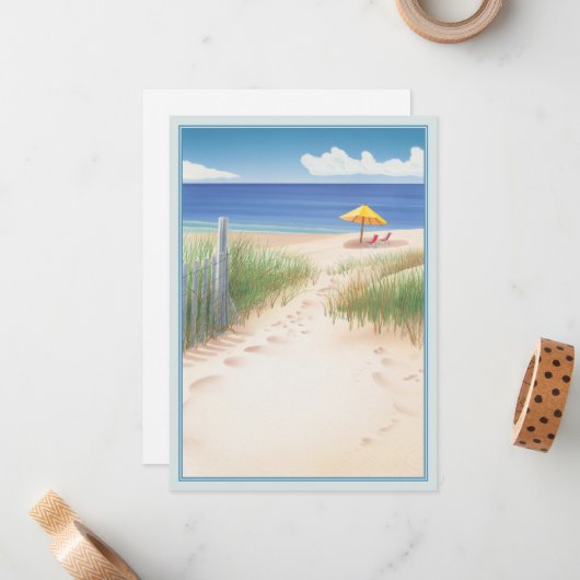 Carte De Correspondance Dune © (Devant/Arrière en situation)