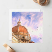 Carte De Correspondance Duomo de Florence Italie (Devant/Arrière en situation)