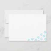 Carte De Correspondance Easter Puppy Paw Prints Blank (Dos)