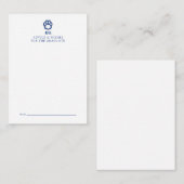 Carte De Correspondance Eastern Illinois Panthers Empreinte de patte & EIU (Devant / Derrière)