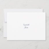 Carte De Correspondance Eau d'Indigo - tiges de fleurs (Dos)