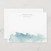 Carte De Correspondance Eau douce moderne (Devant / Derrière)