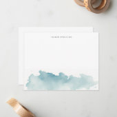 Carte De Correspondance Eau moderne vagues Stationner plat (Devant/Arrière en situation)