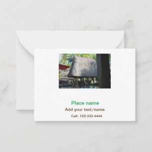 Carte De Correspondance eau océan plage photo ajouter nom texte place été