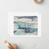 Carte De Correspondance Eaux islandaises (Devant/Arrière en situation)