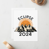 Carte De Correspondance Éclipse solaire totale 2024 (Devant/Arrière en situation)