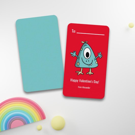 Carte De Correspondance École de la Saint-Valentin Monstre 