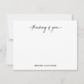 Carte De Correspondance Écriture décorative de script Pensée pour vous (Devant)