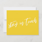 Carte De Correspondance Écriture manuscrite décontractée J'ai déplacé bril (Dos)