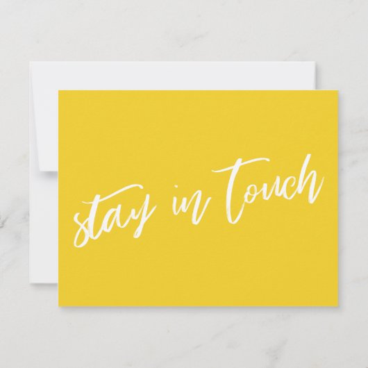 Carte De Correspondance Écriture manuscrite décontractée J'ai déplacé bril (Dos)