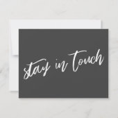 Carte De Correspondance Écriture manuscrite décontractée J'ai déplacé Fair (Dos)