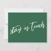 Carte De Correspondance Écriture manuscrite décontractée J'ai déplacé la f (Dos)