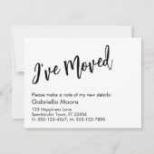 Carte De Correspondance Écriture manuscrite décontractée que j'ai déplacée (Devant)