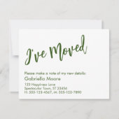 Carte De Correspondance Écriture manuscrite décontractée que j'ai déplacée (Devant)