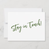 Carte De Correspondance Écriture manuscrite décontractée que j'ai déplacée (Dos)