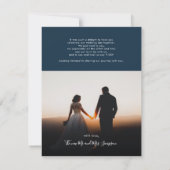 Carte De Correspondance Écriture manuscrite Mercredi Merci photo (Dos)