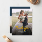 Carte De Correspondance Écriture manuscrite Mercredi Merci photo (Devant/Arrière en situation)