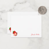 Carte De Correspondance Écriture manuscrite personnalisée Monogramme frais (Devant/Arrière en situation)