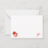 Carte De Correspondance Écriture manuscrite personnalisée Monogramme frais (Dos)