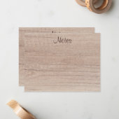 Carte De Correspondance Écriture manuscrite Script Élégant apparence en bo (Devant/Arrière en situation)