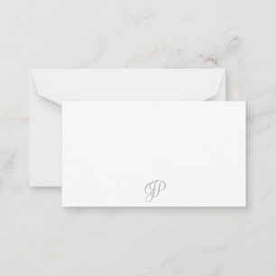 Carte De Correspondance Écriture manuscrite tendance Monogramme Conception