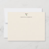 Carte De Correspondance Ecru Hummingbird (Devant)