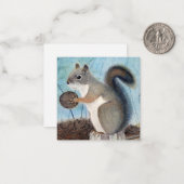 Carte De Correspondance Écureuil (Devant/Arrière en situation)