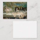 Carte De Correspondance Edgar Degas - Ballet à l'Opéra de Paris (Devant / Derrière)