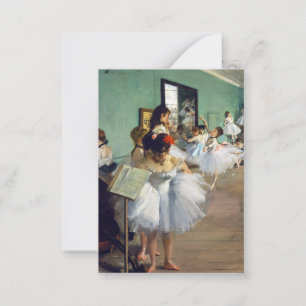 Carte De Correspondance Edgar Degas - Classe Danse