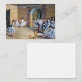 Carte De Correspondance Edgar Degas - Dance Foyer, Opéra rue Le Peletier (Devant / Derrière)