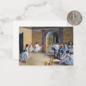 Carte De Correspondance Edgar Degas - Dance Foyer, Opéra rue Le Peletier (Devant/Arrière en situation)