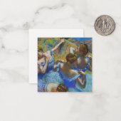 Carte De Correspondance Edgar Degas - Danseurs Bleus (Devant/Arrière en situation)